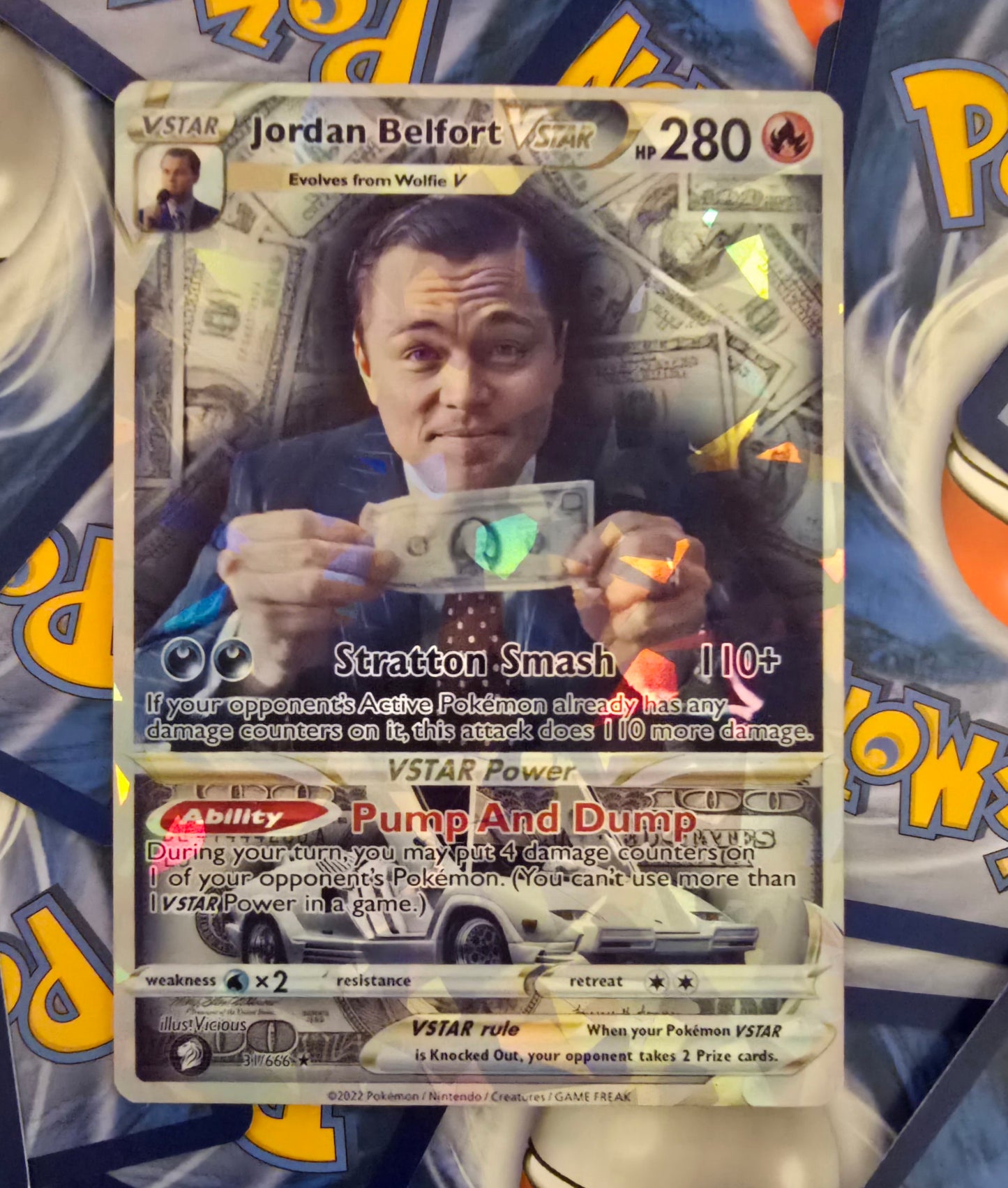 Jordan Belfort Pokemon Card - Wolf of Wallstreet