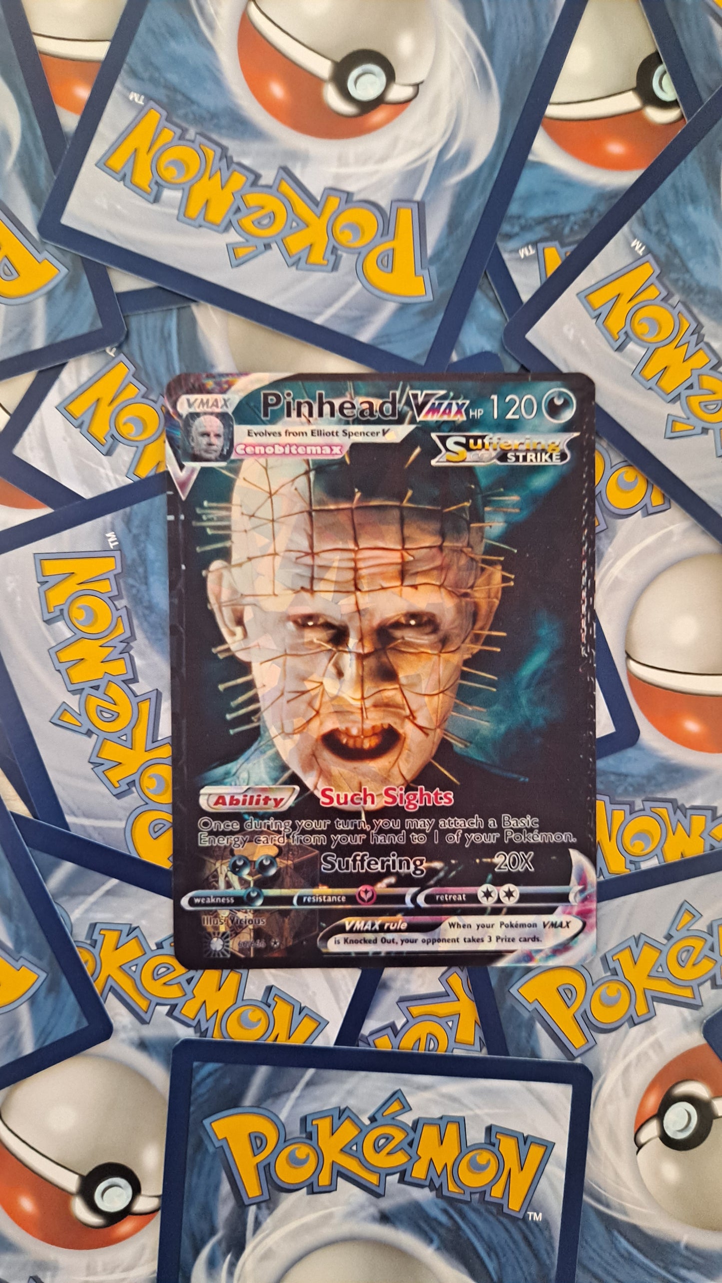 Pinhead Pokemon Card - Hellraiser