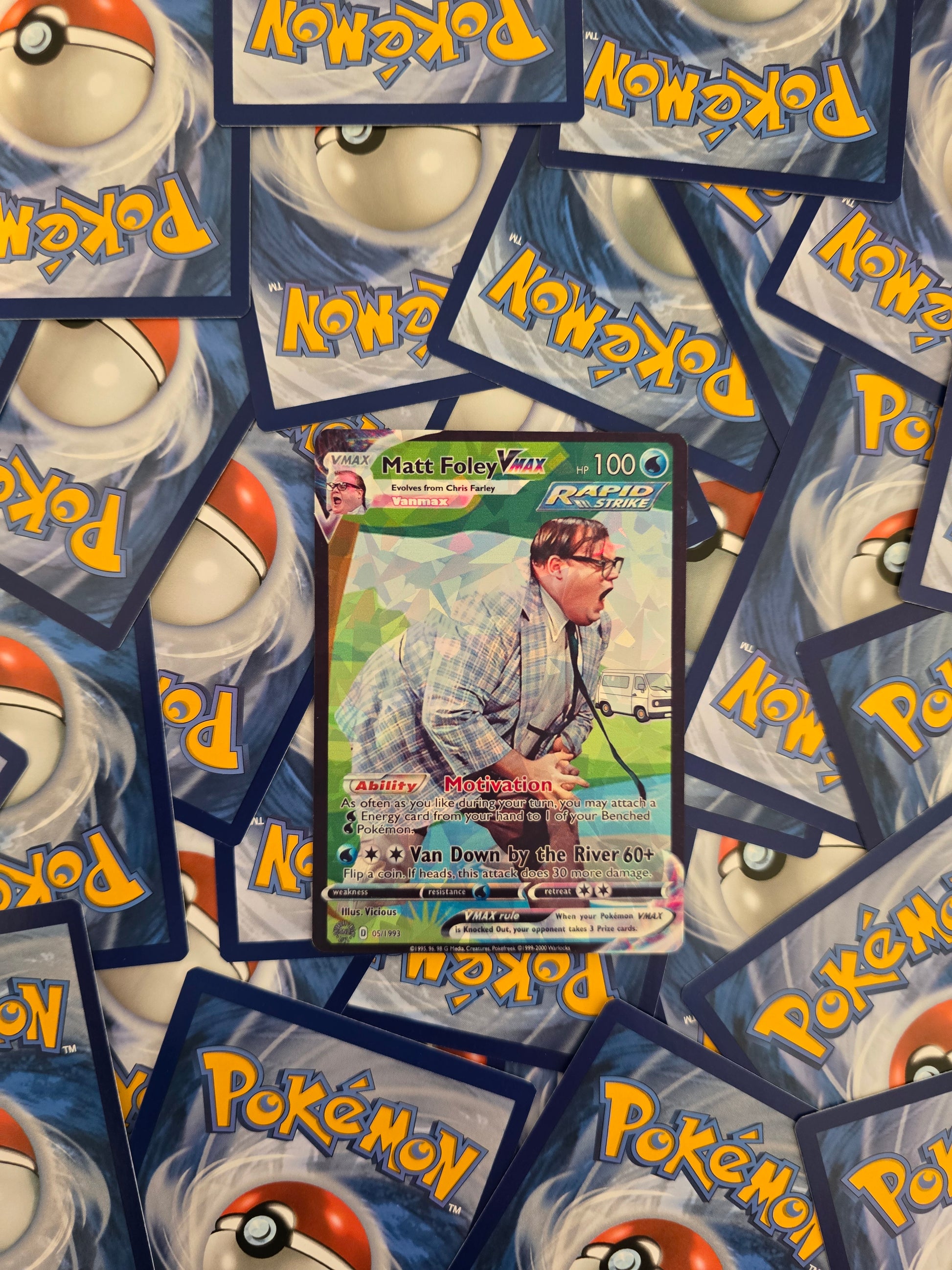 Chris Farley Pokemon Card - Saturday Night Live - Matt Foley ViciousProxies Chris Farley Pokemon Card - Saturday Night Live - Matt Foley ViciousProxies