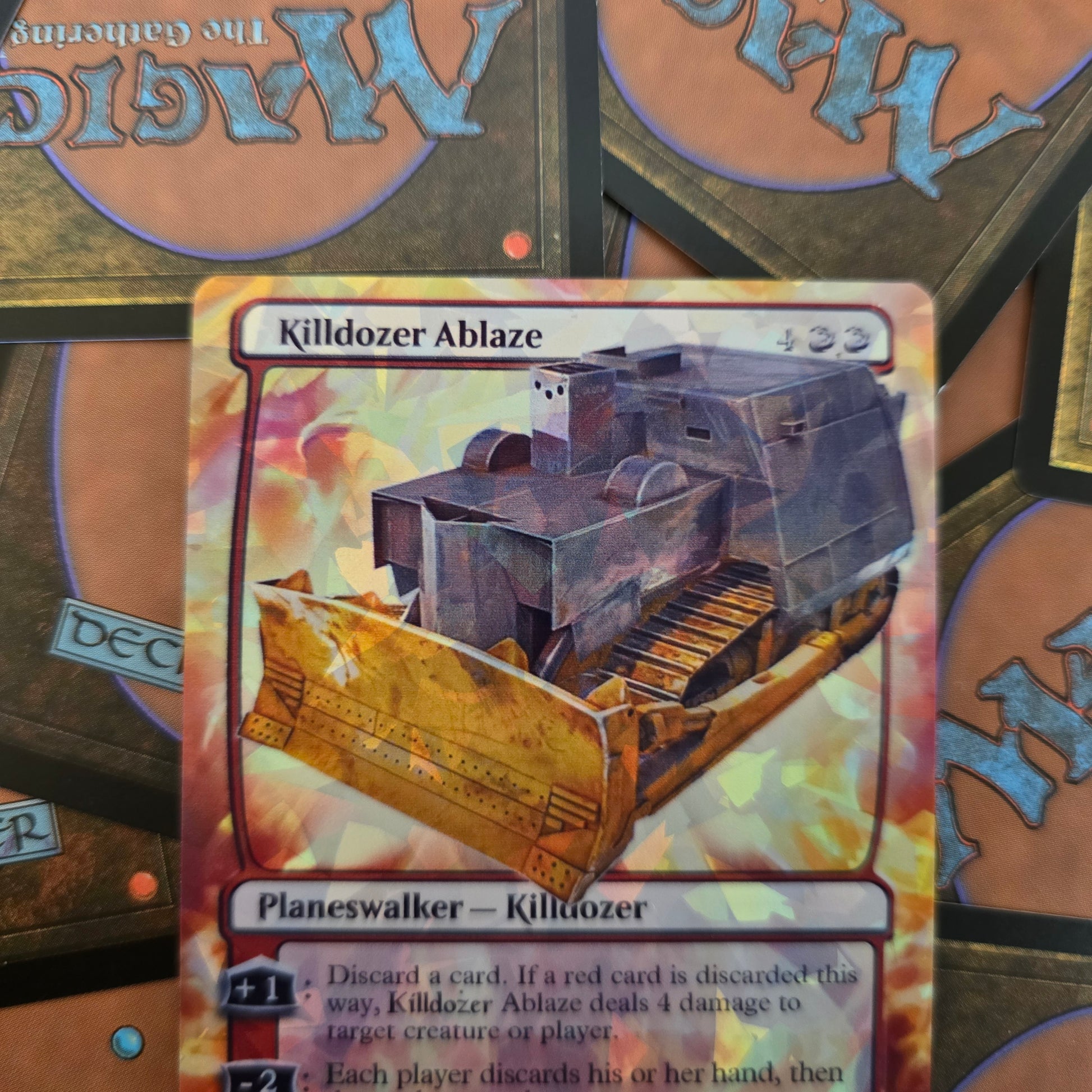 Killdozer Ablaze Magic The Gathering Card - Planeswalker - MTG