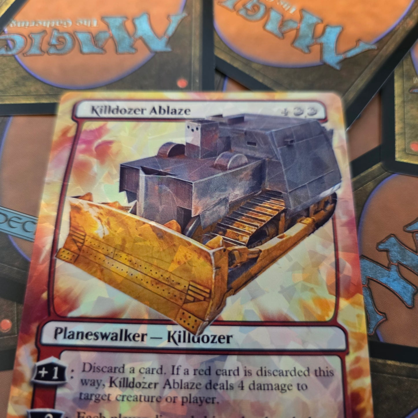 Killdozer Ablaze Magic The Gathering Card - Planeswalker - MTG