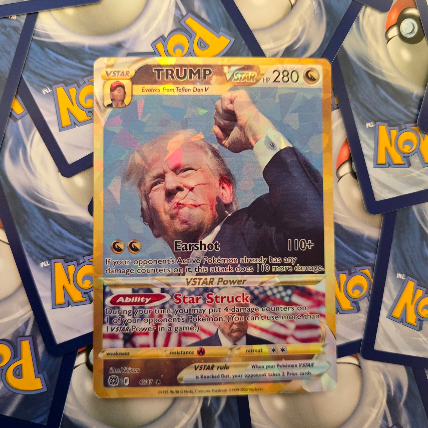 Trump Earshot Pokemon Card