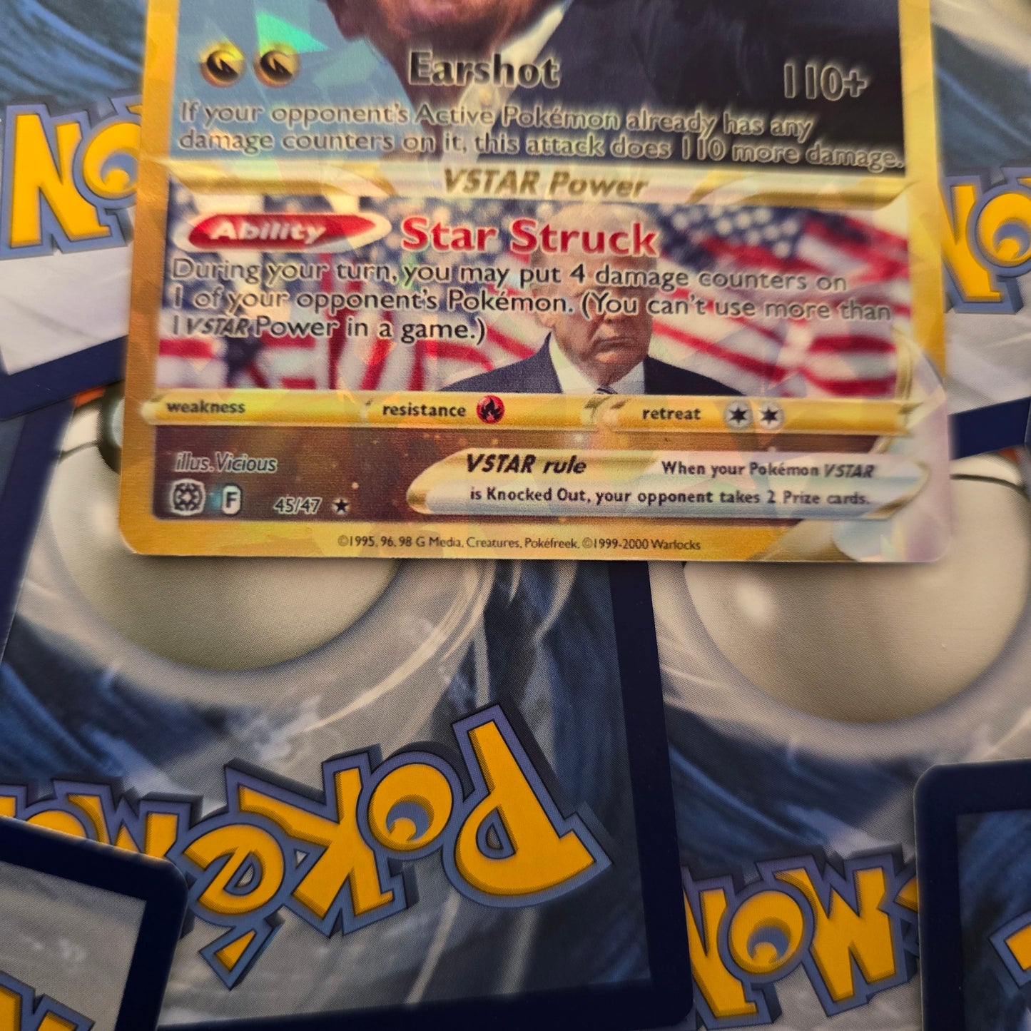 Trump Earshot Pokemon Card