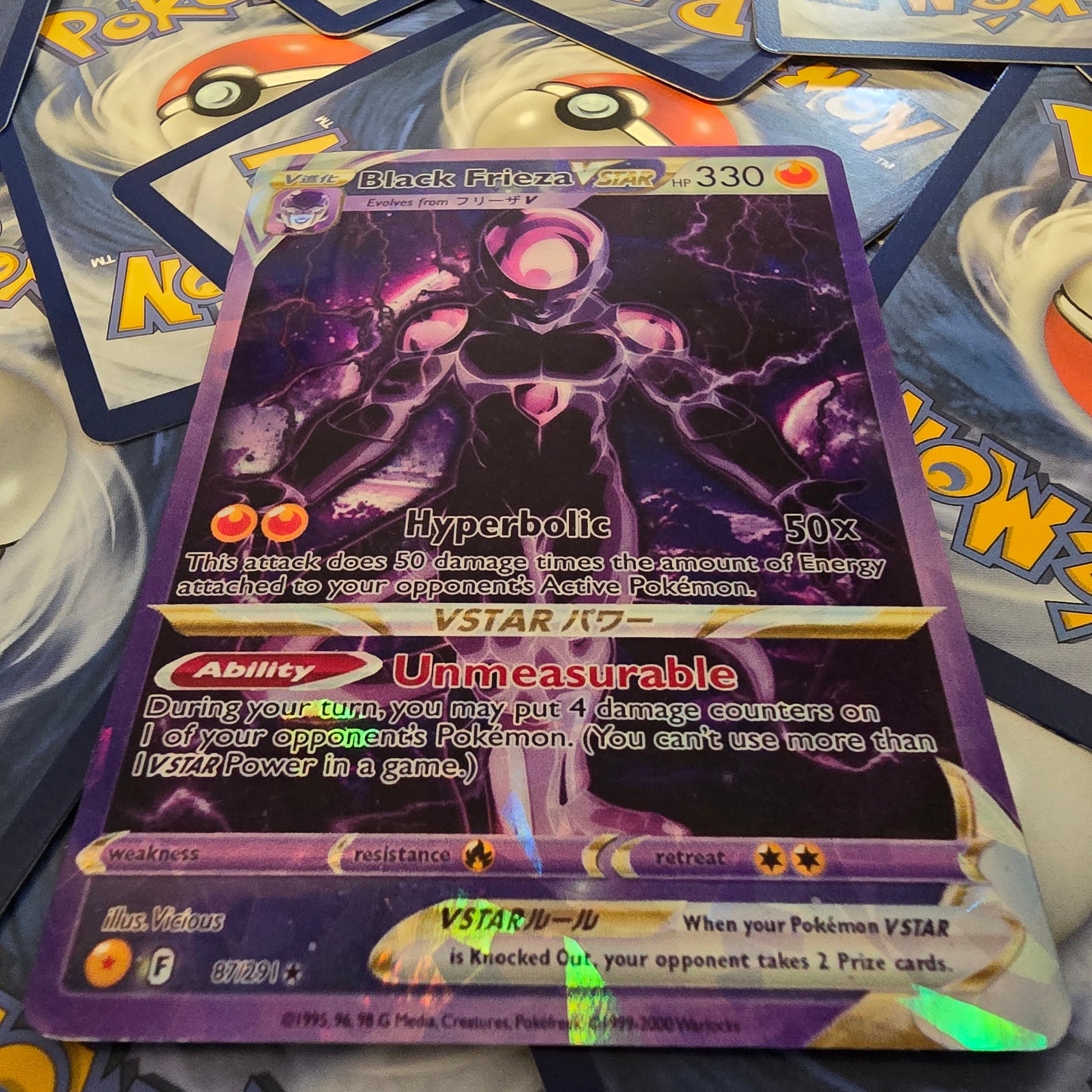 Black Frieza Pokemon Card - DBZ