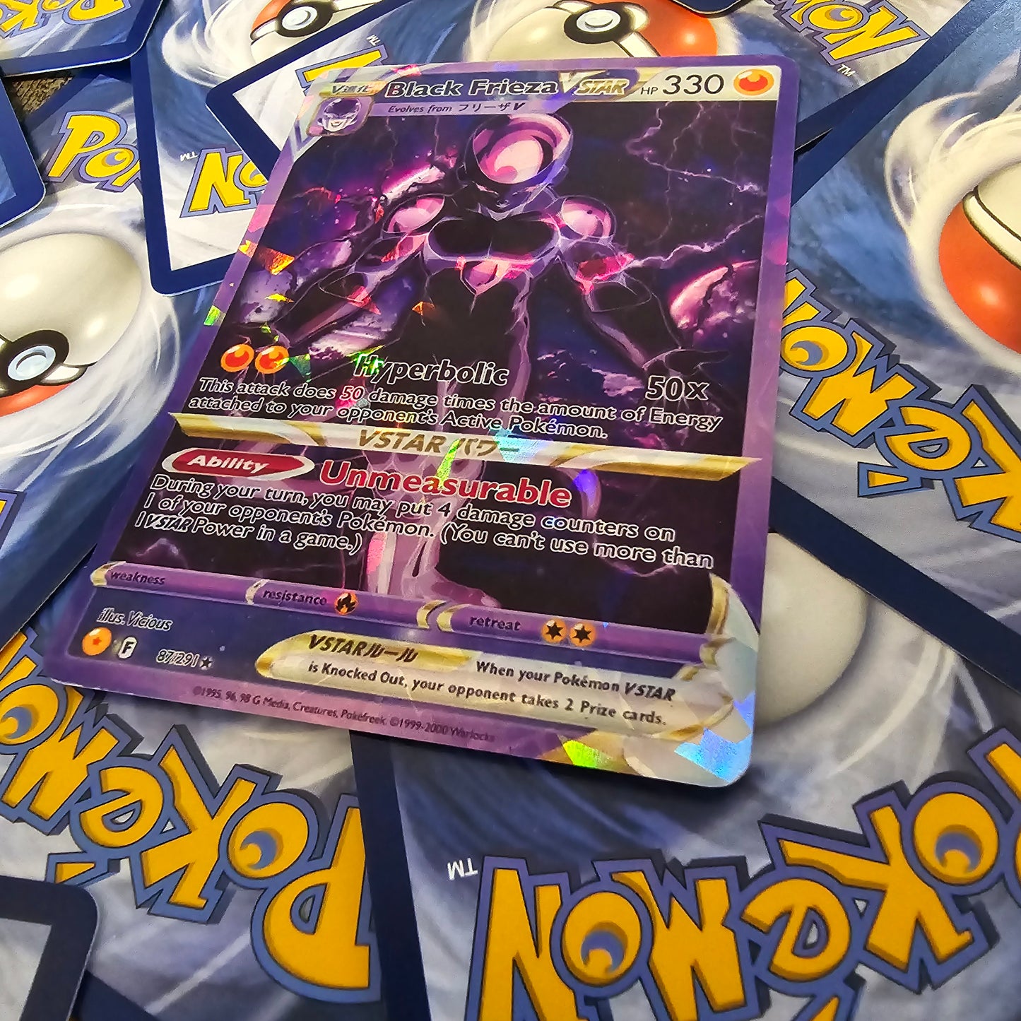 Black Frieza Pokemon Card - DBZ