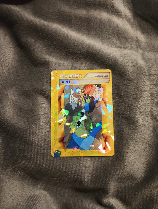 Apu Apustaja meme - Apu trainer Pokemon Card
