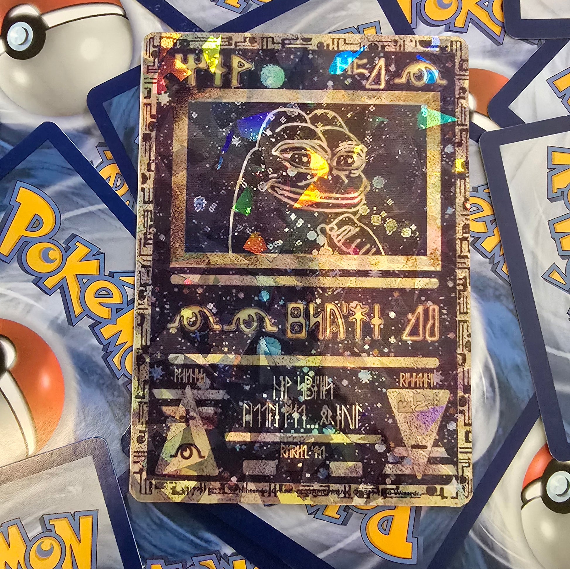 Ancient Pepe Pokemon Card - Meme