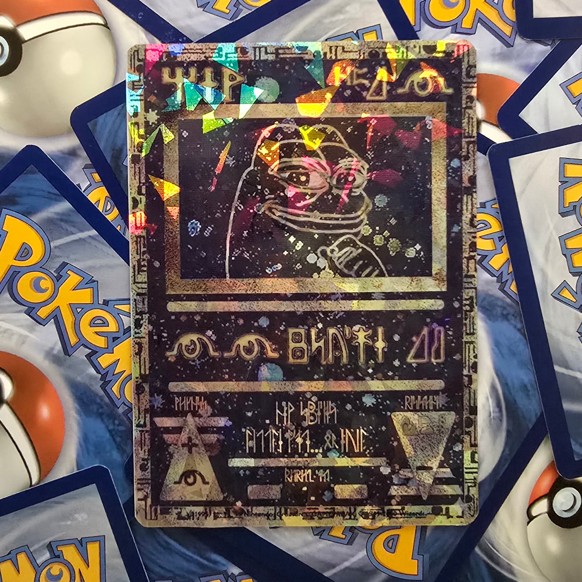 Ancient Pepe Pokemon Card - Meme