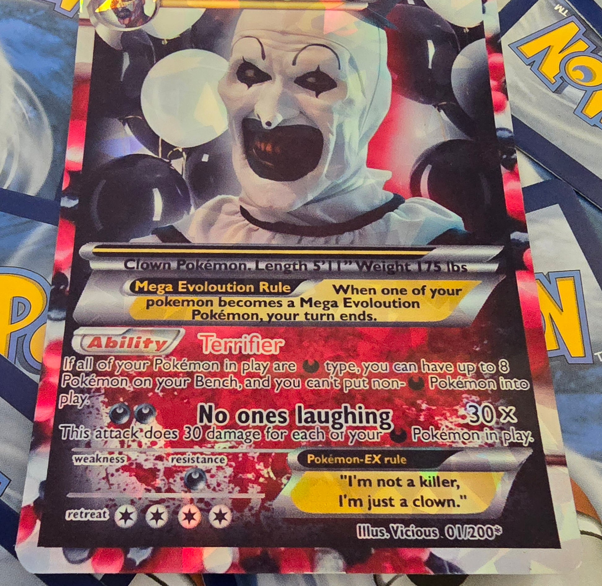 Art The Clown Pokemon Card - The Terrifier