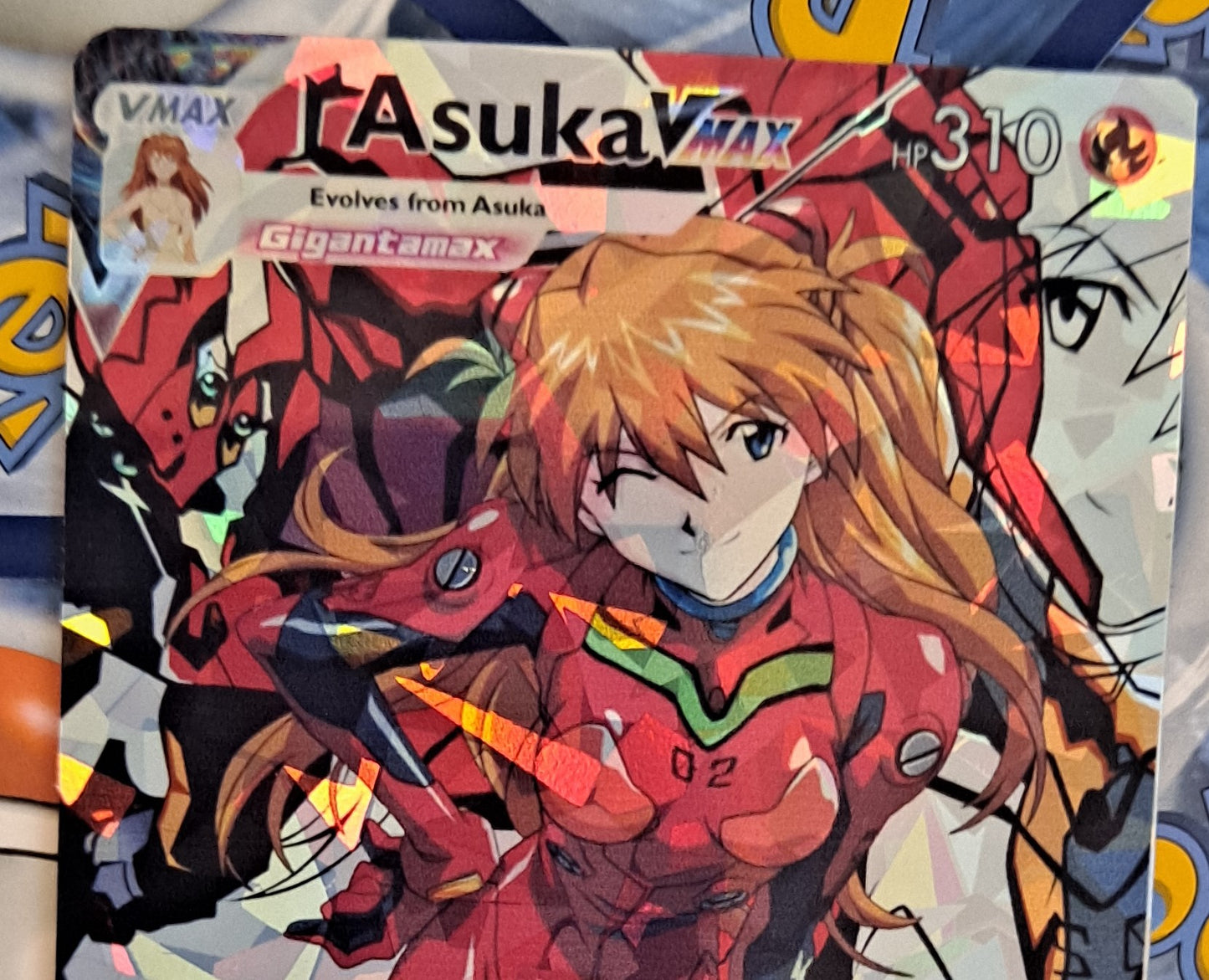 Asuka Langley and Rei Ayanami Pokemon Card bundle -  Neon Genesis Evangelion - Anime