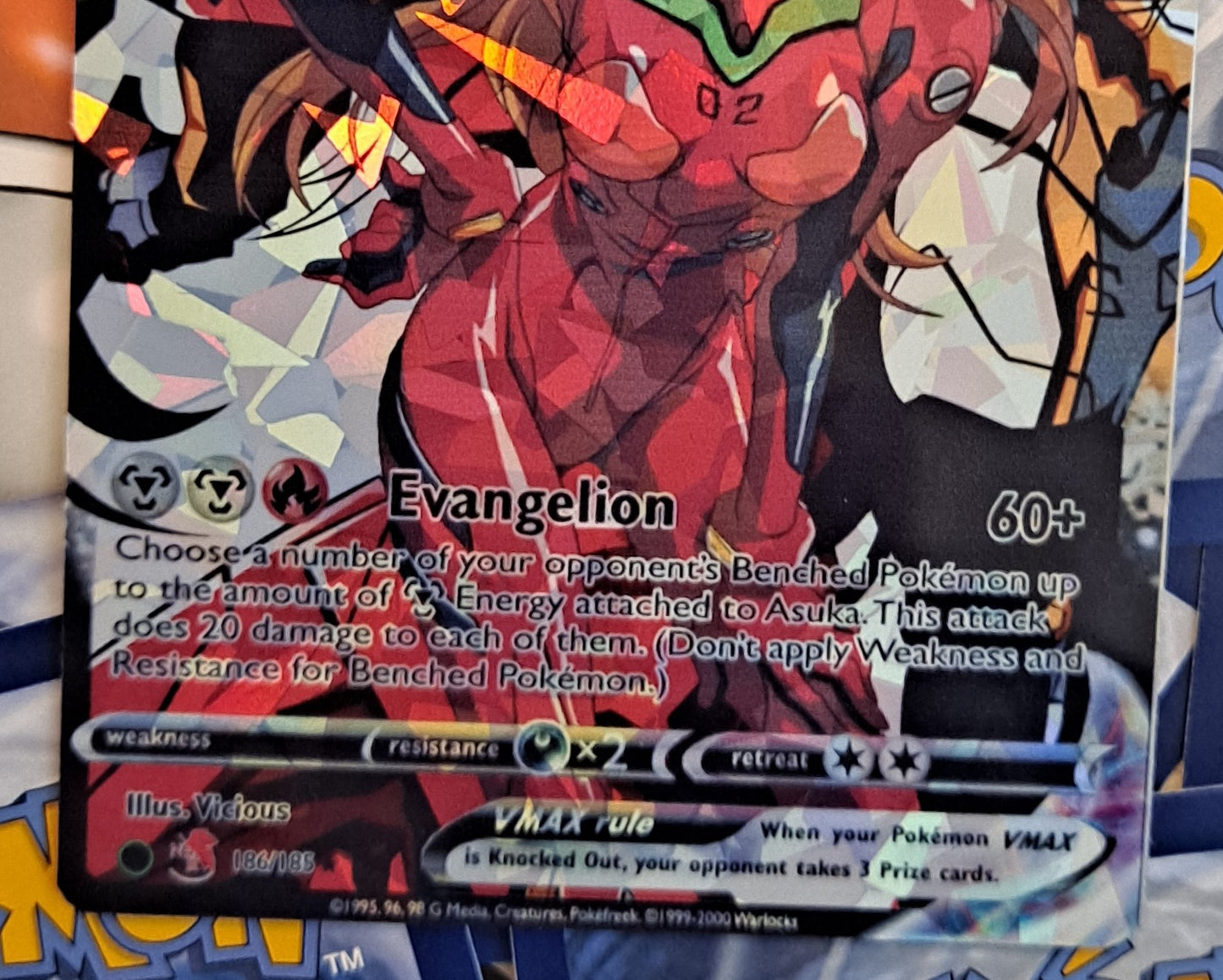 Asuka Langley and Rei Ayanami Pokemon Card bundle -  Neon Genesis Evangelion - Anime