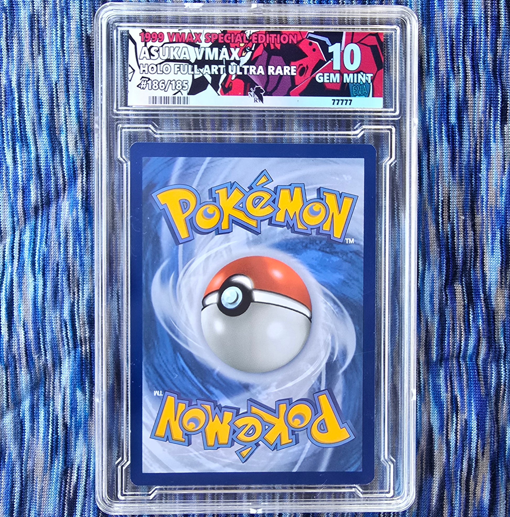 Asuka Langley Pokemon Card w/ Custom Slab