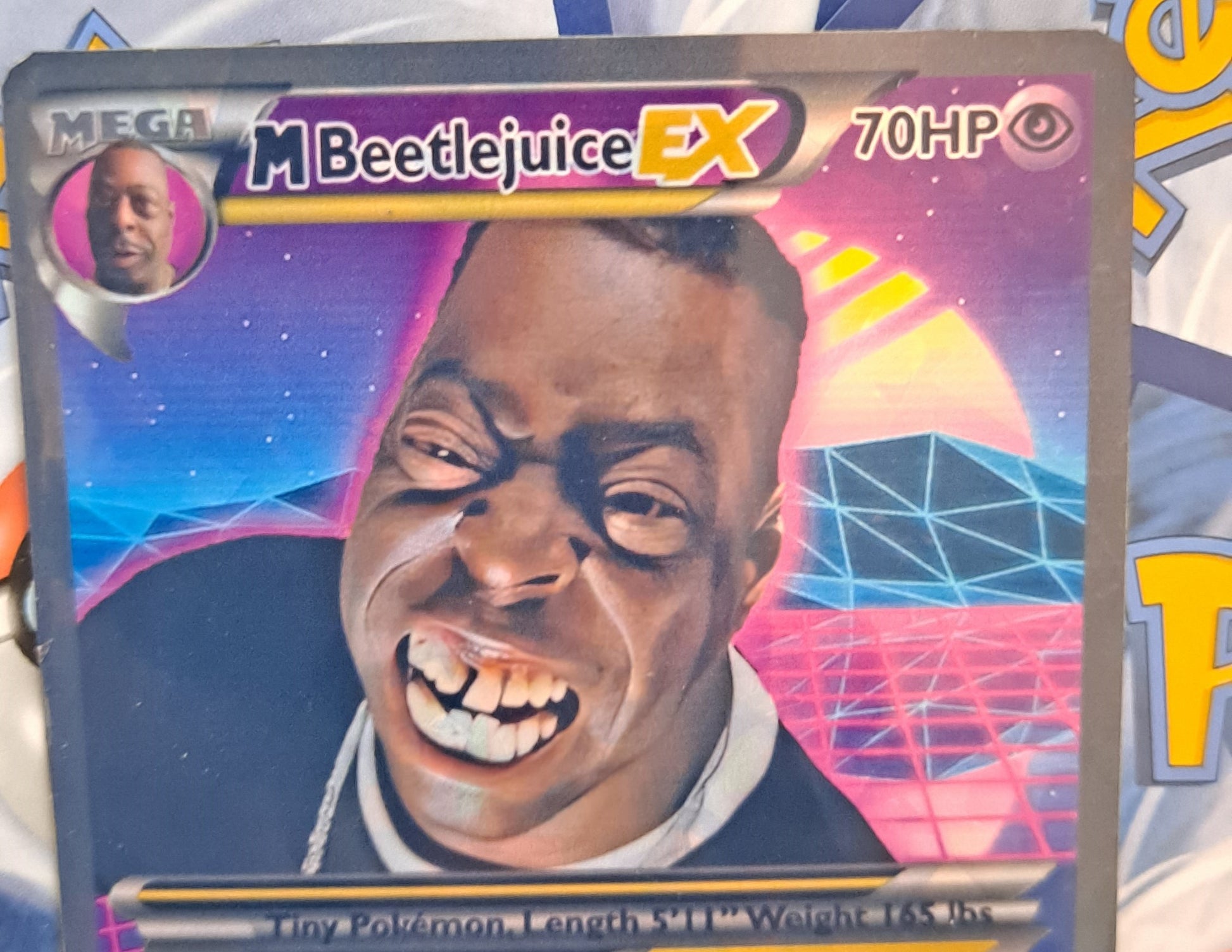 Beetlejuice Pokemon Card - Just Hangin Around