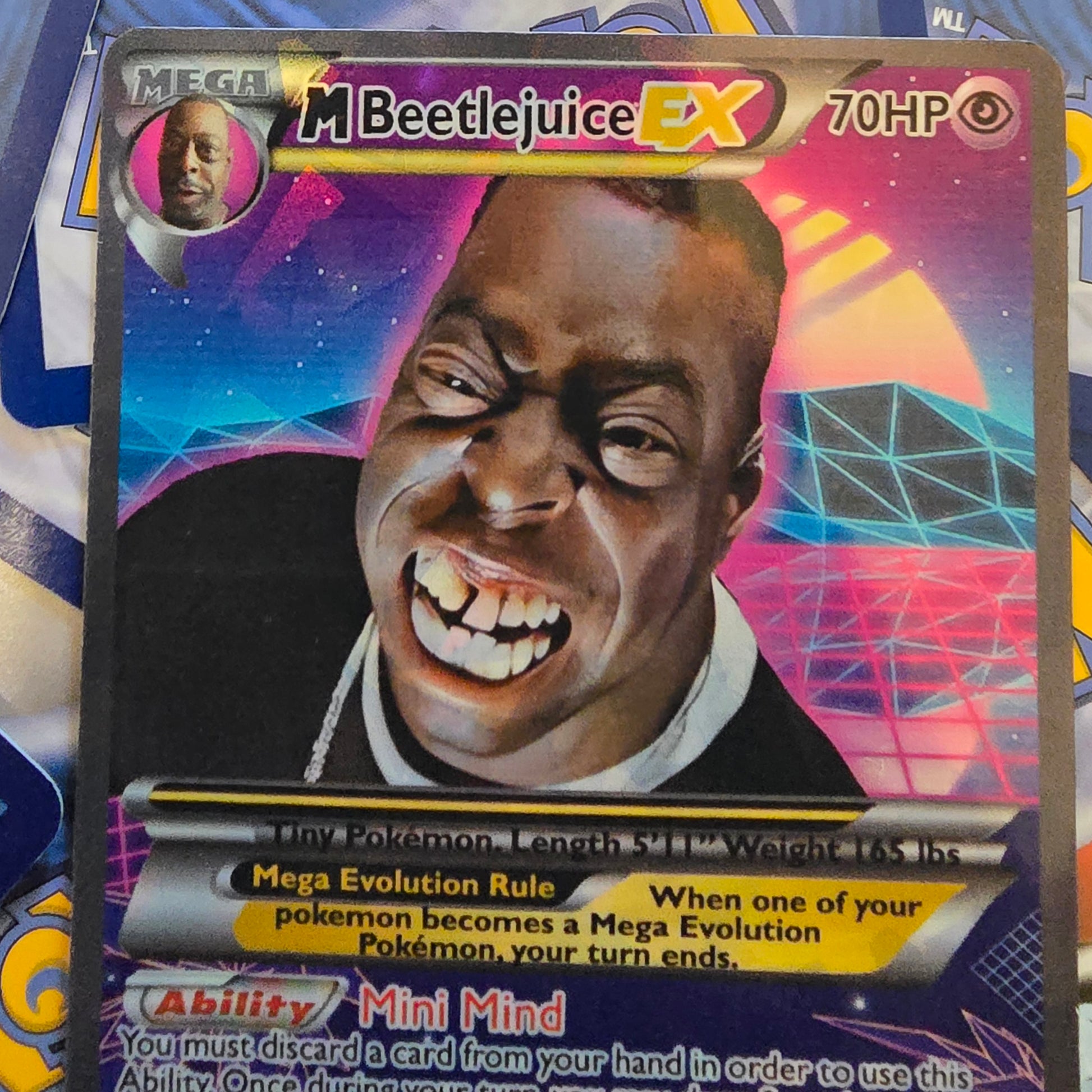 Beetlejuice Pokemon Card - Howard Stern Show - Just Hangin Around