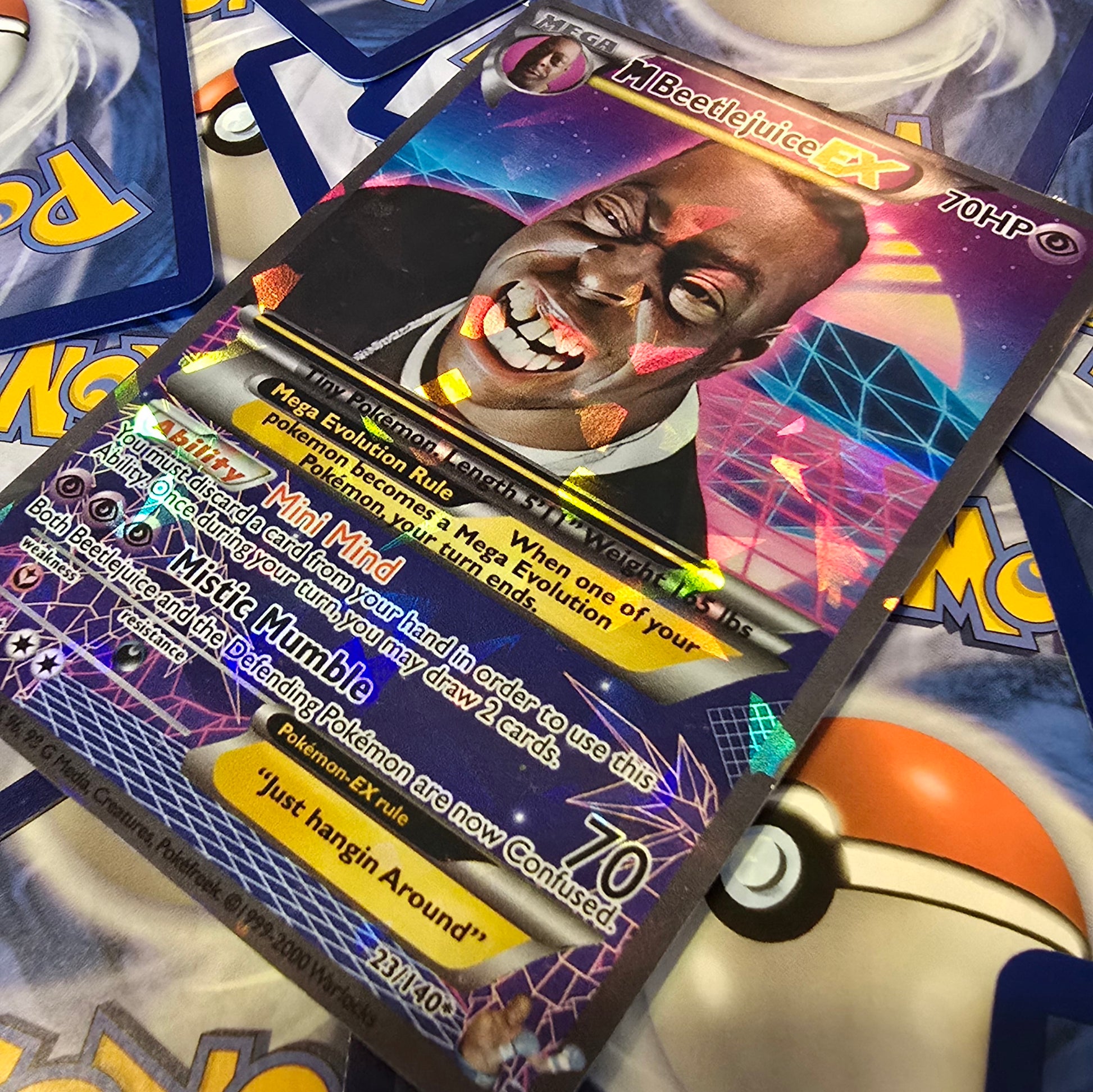 Beetlejuice Pokemon Card - Howard Stern Show - Just Hangin Around