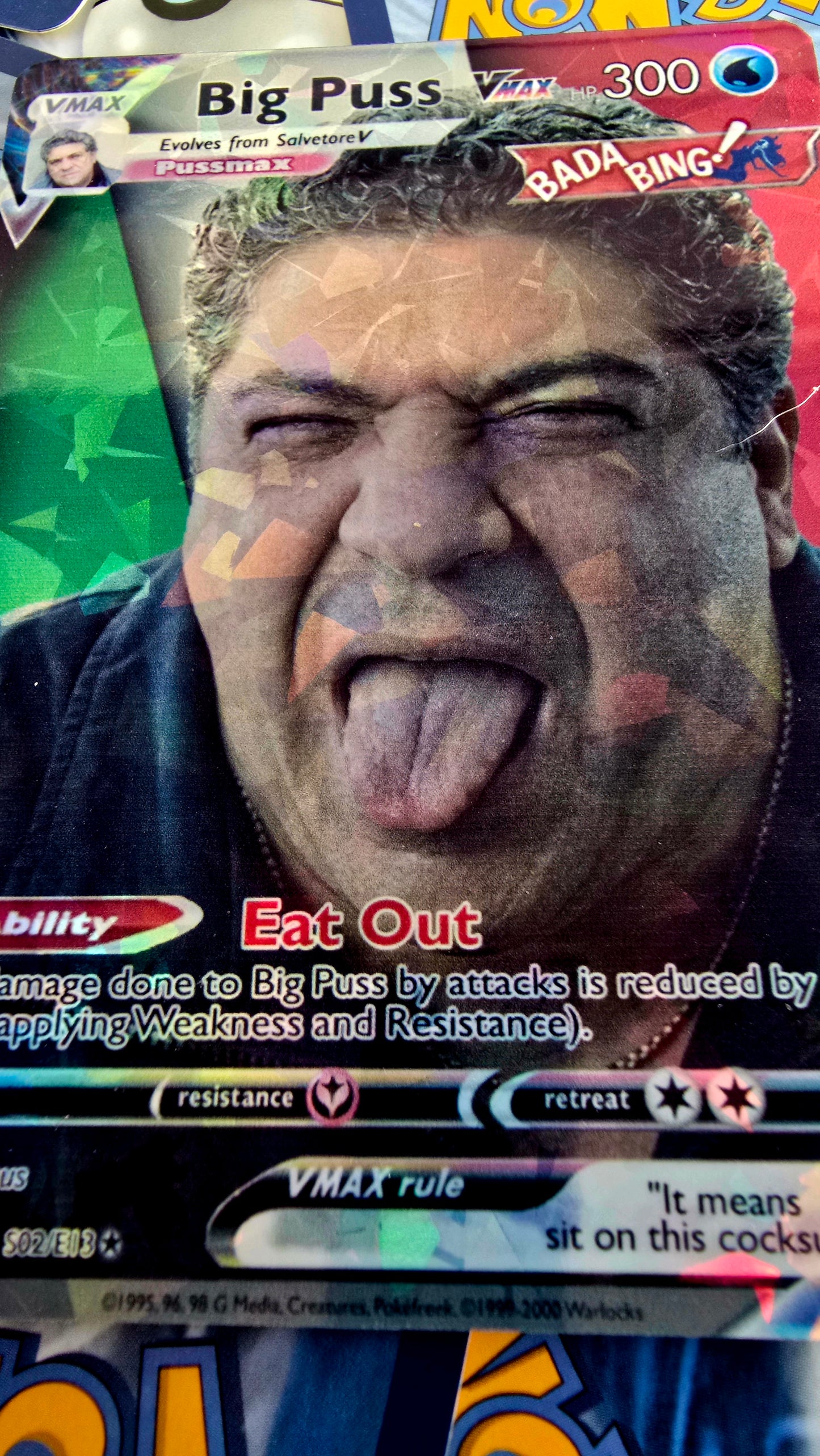 Salvatore "Big Puss" Pokemon Card alt version
