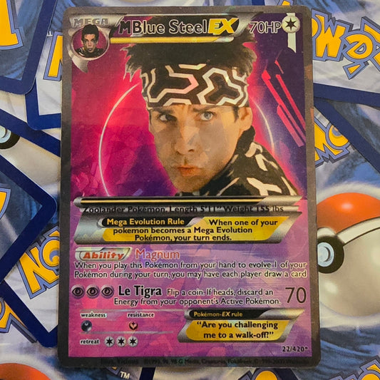 Blue Steel Zoolander Pokémon Card