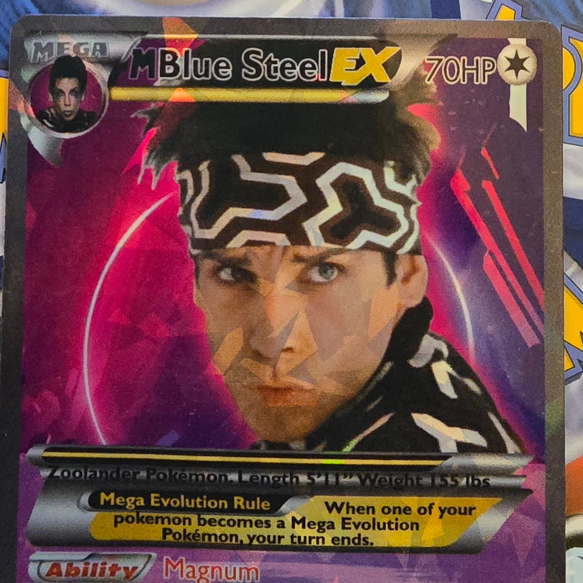 Blue Steel Zoolander Pokémon Card
