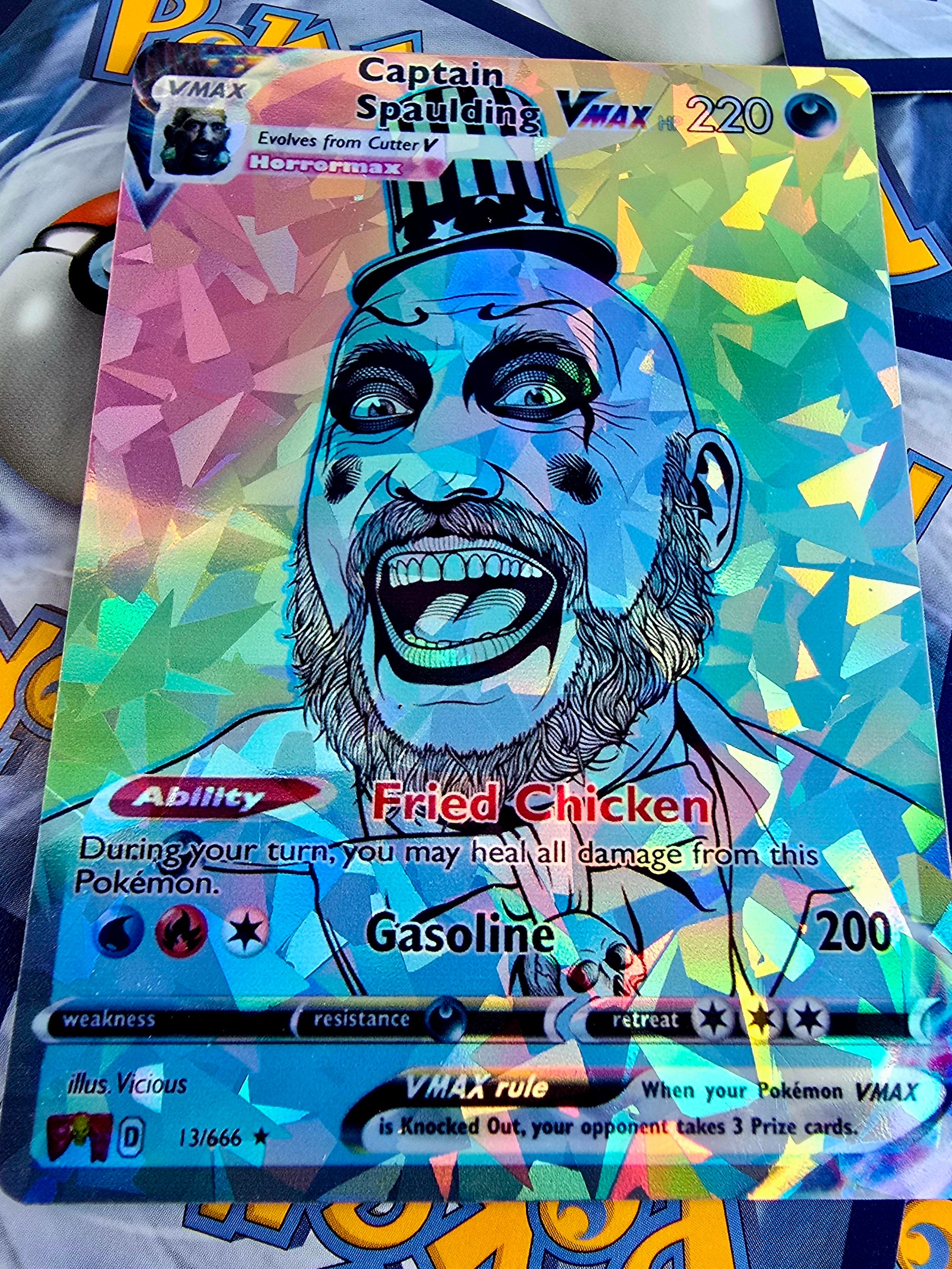 Captain Spaulding Rainbow Rare Pokemon Card