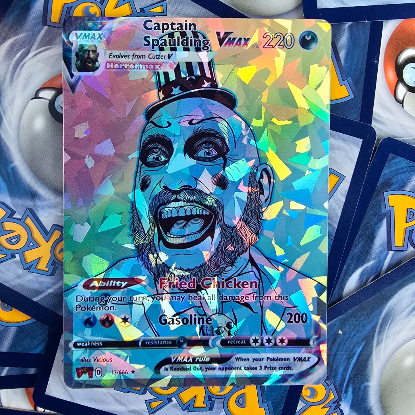 Captain Spaulding Rainbow Rare Pokemon Card