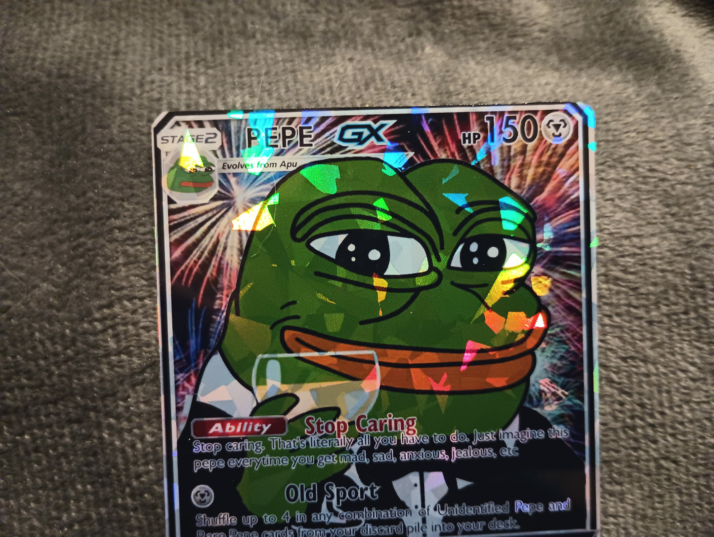 Pepe the frog - Cheers Pokemon Card