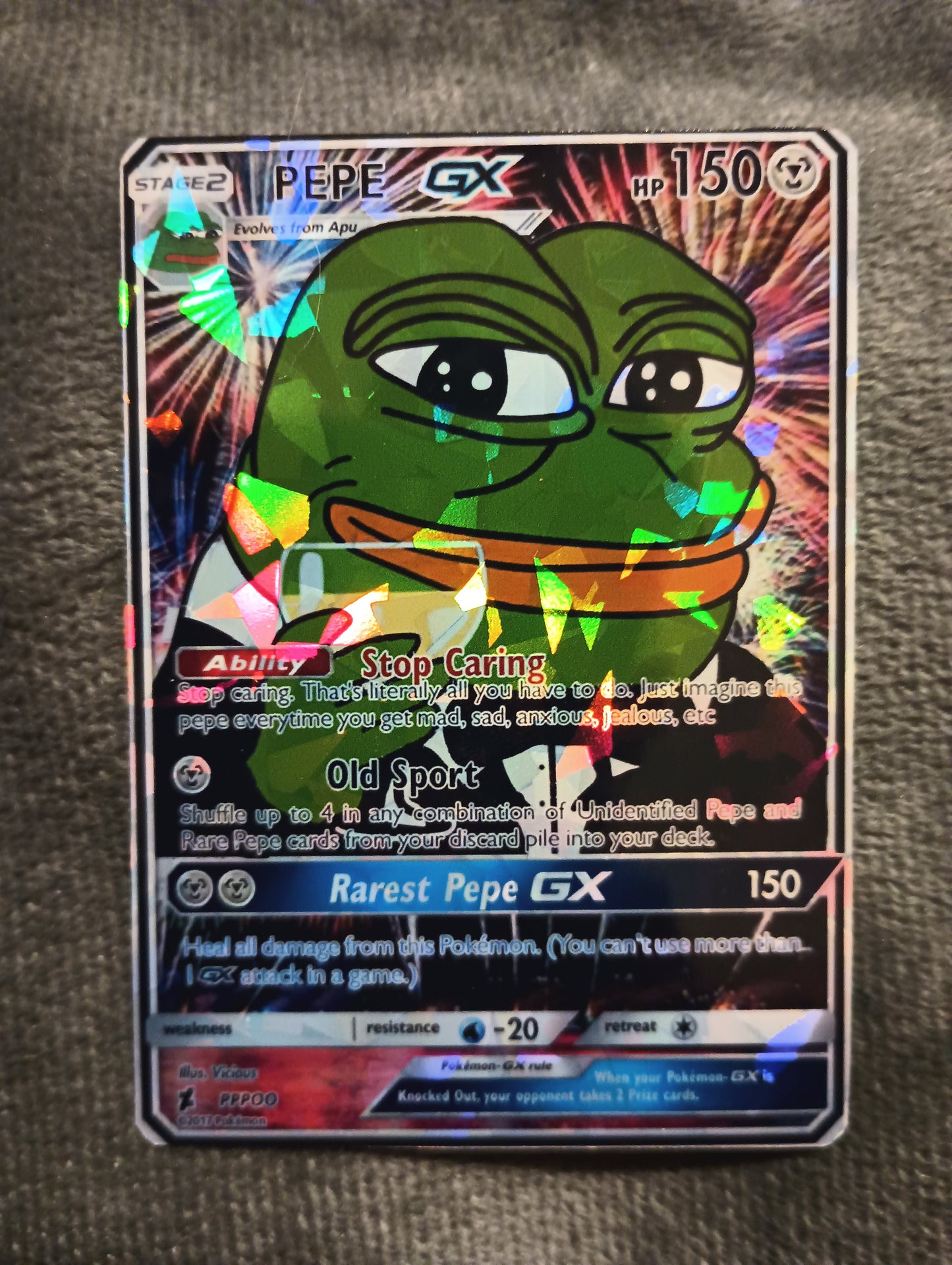 Pepe the frog - Cheers Pokemon Card