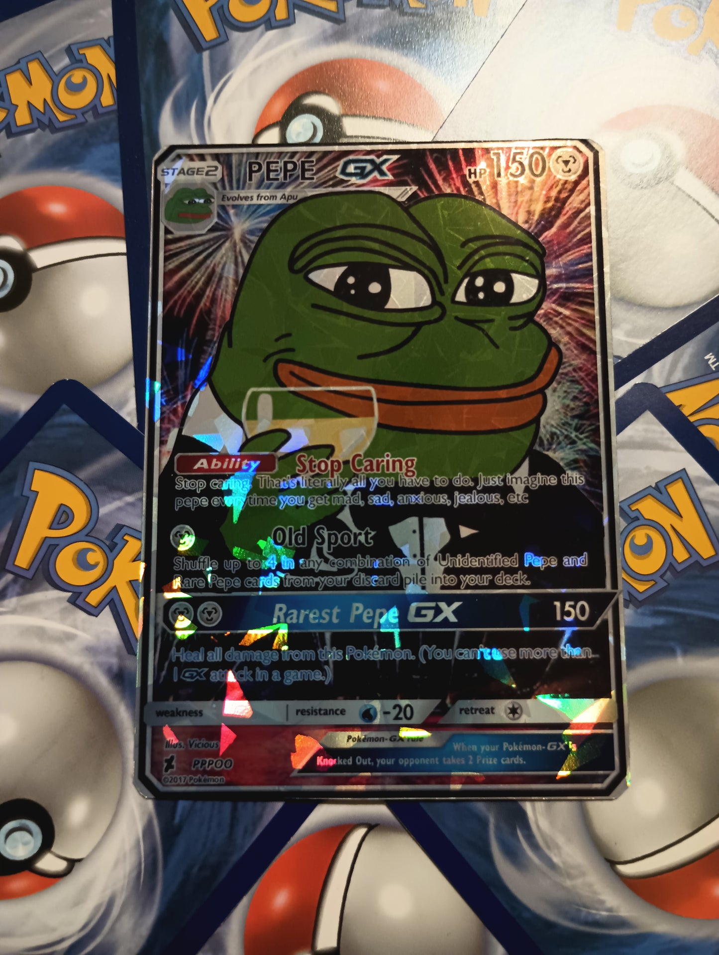 Pepe the frog - Cheers Pokemon Card