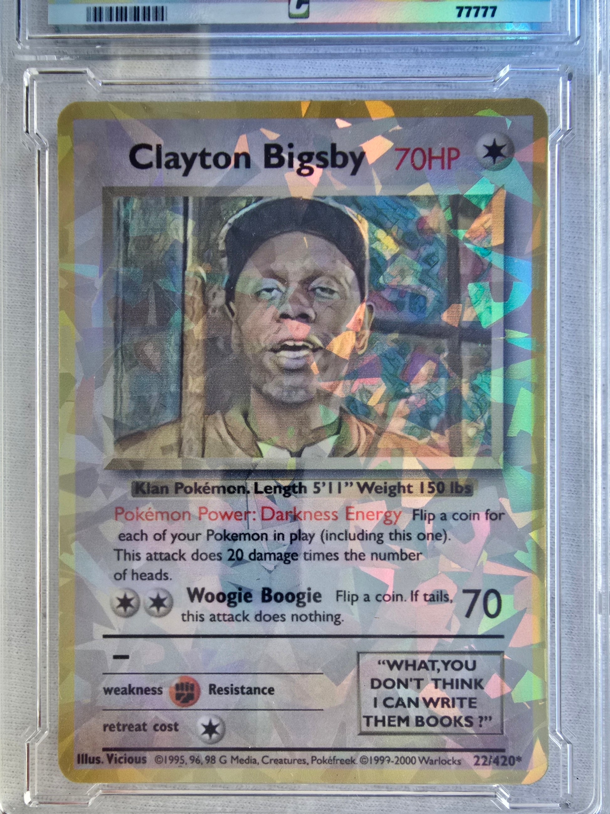 Clayton Bigsby With Custom Slab Pokemon Card - Chappelle Show
