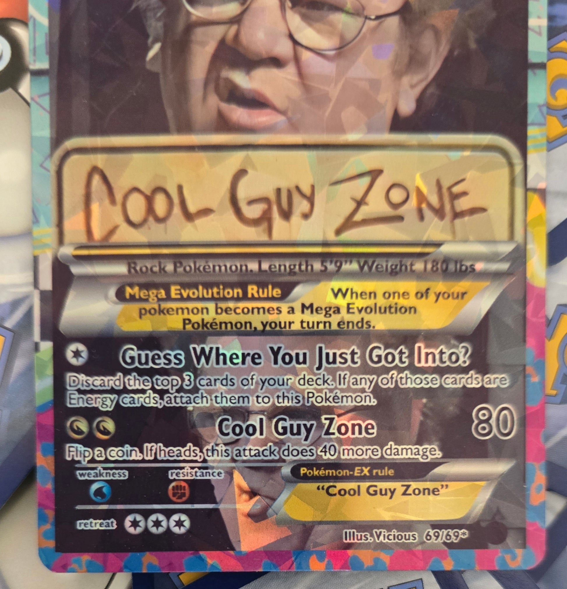 Cool Guy Zone Pokemon Card - Meme