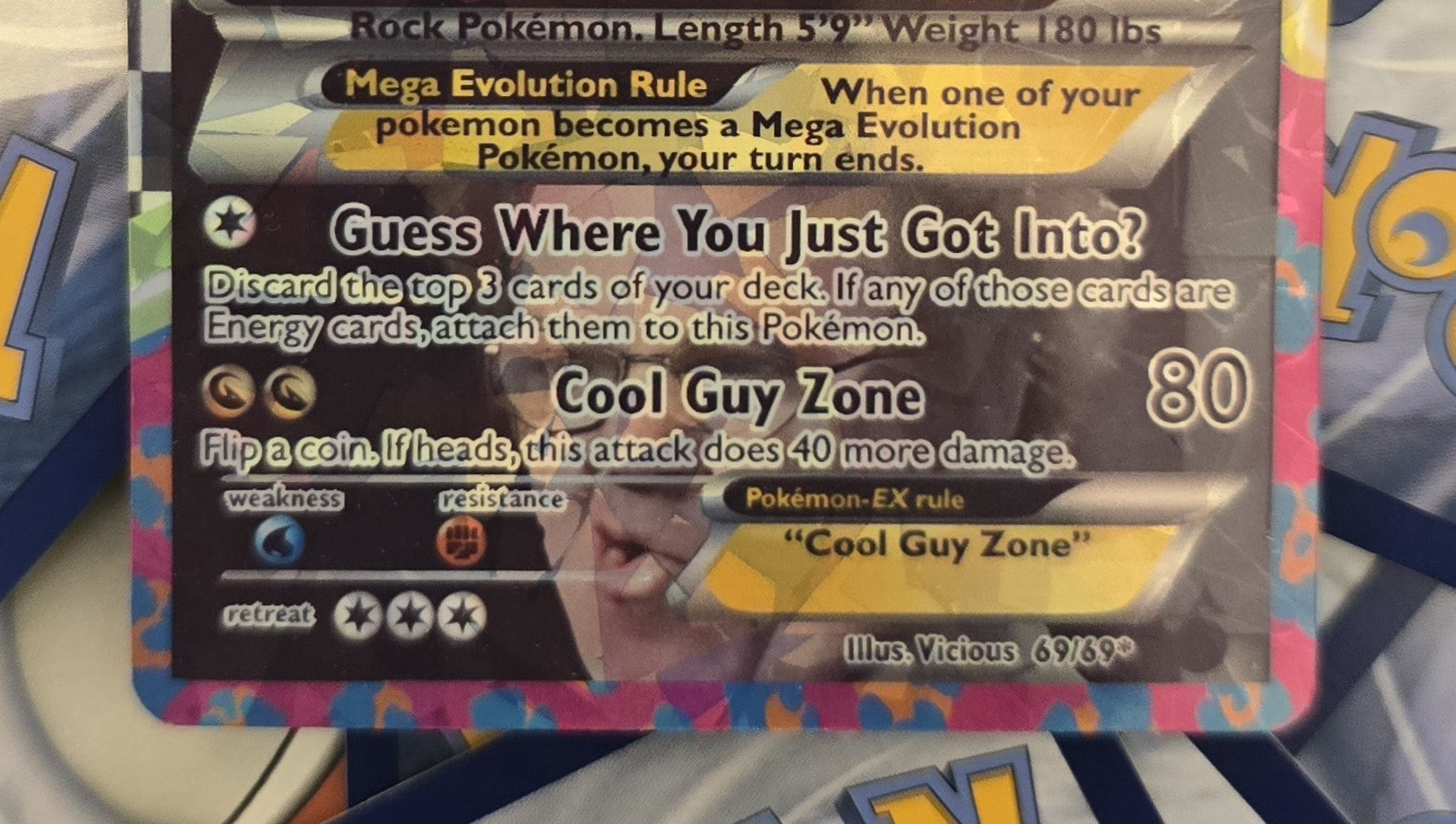 Cool Guy Zone Pokemon Card - Meme