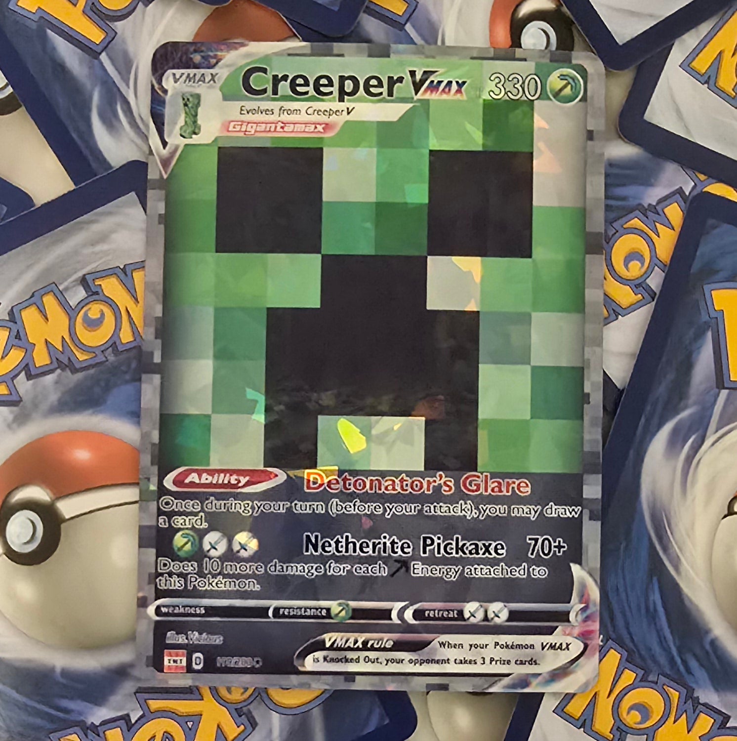 Creeper Pokemon Card - Creeper - Minecraft
