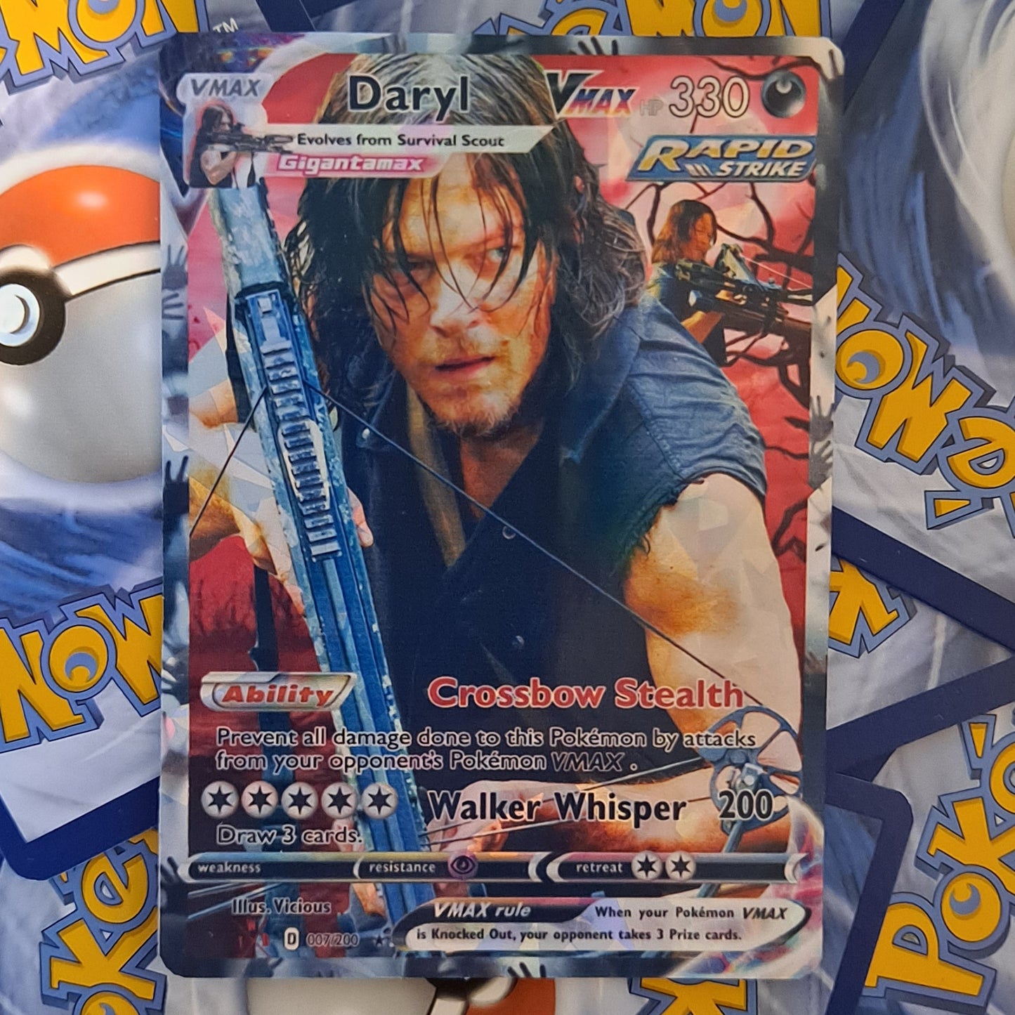 Daryl Dixyn (TWD) Pokemon Card - The Walking Dead