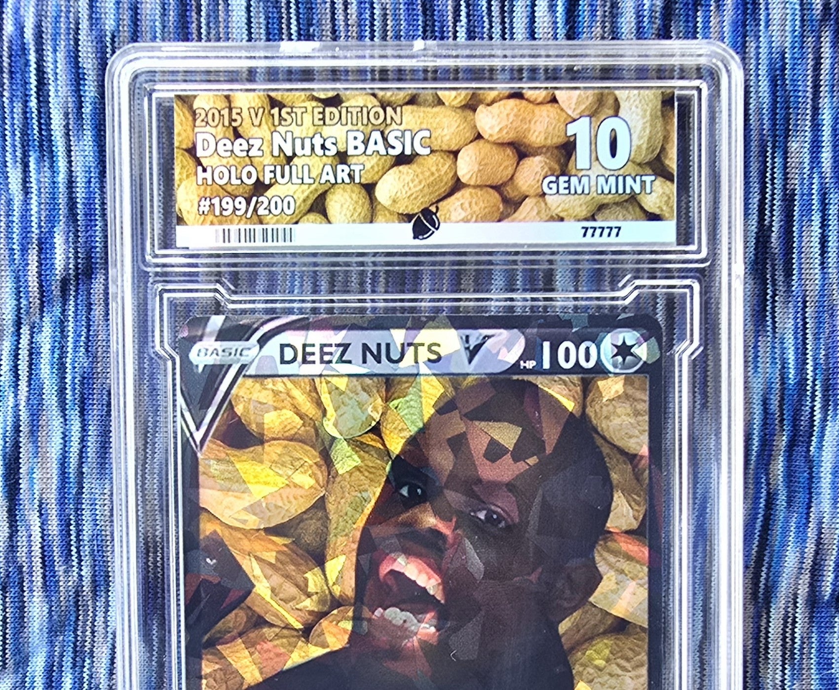 Deez Nuts Meme Pokemon Card - custom slab