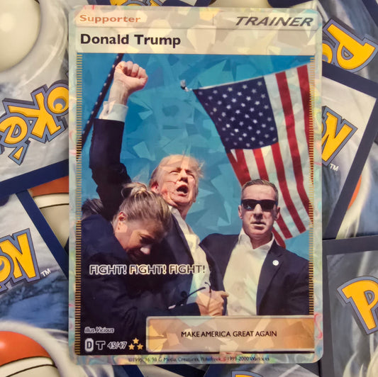 Donald Trump Earshot Trainer Pokemon Card