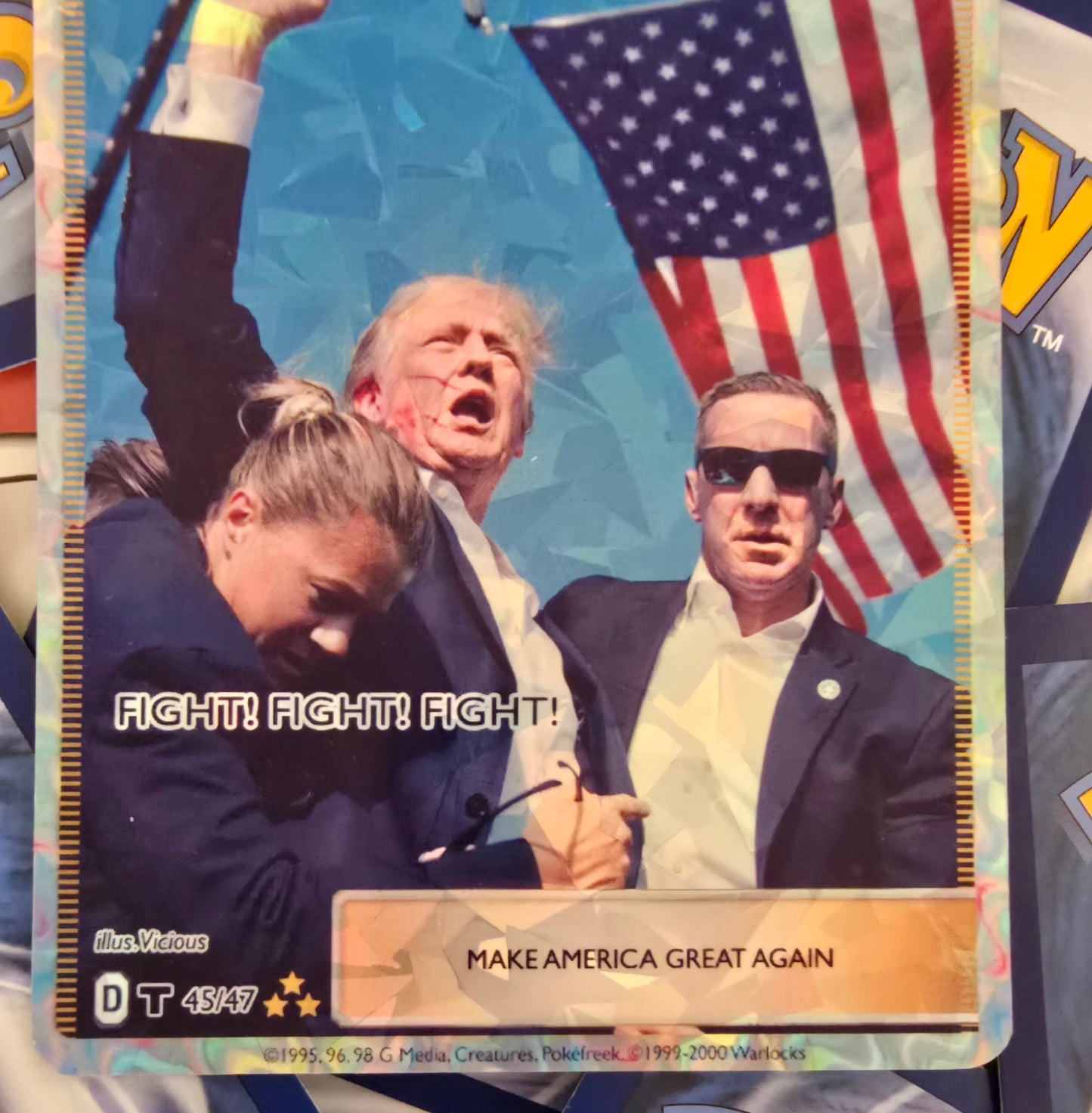 Donald Trump Earshot Trainer Pokemon Card