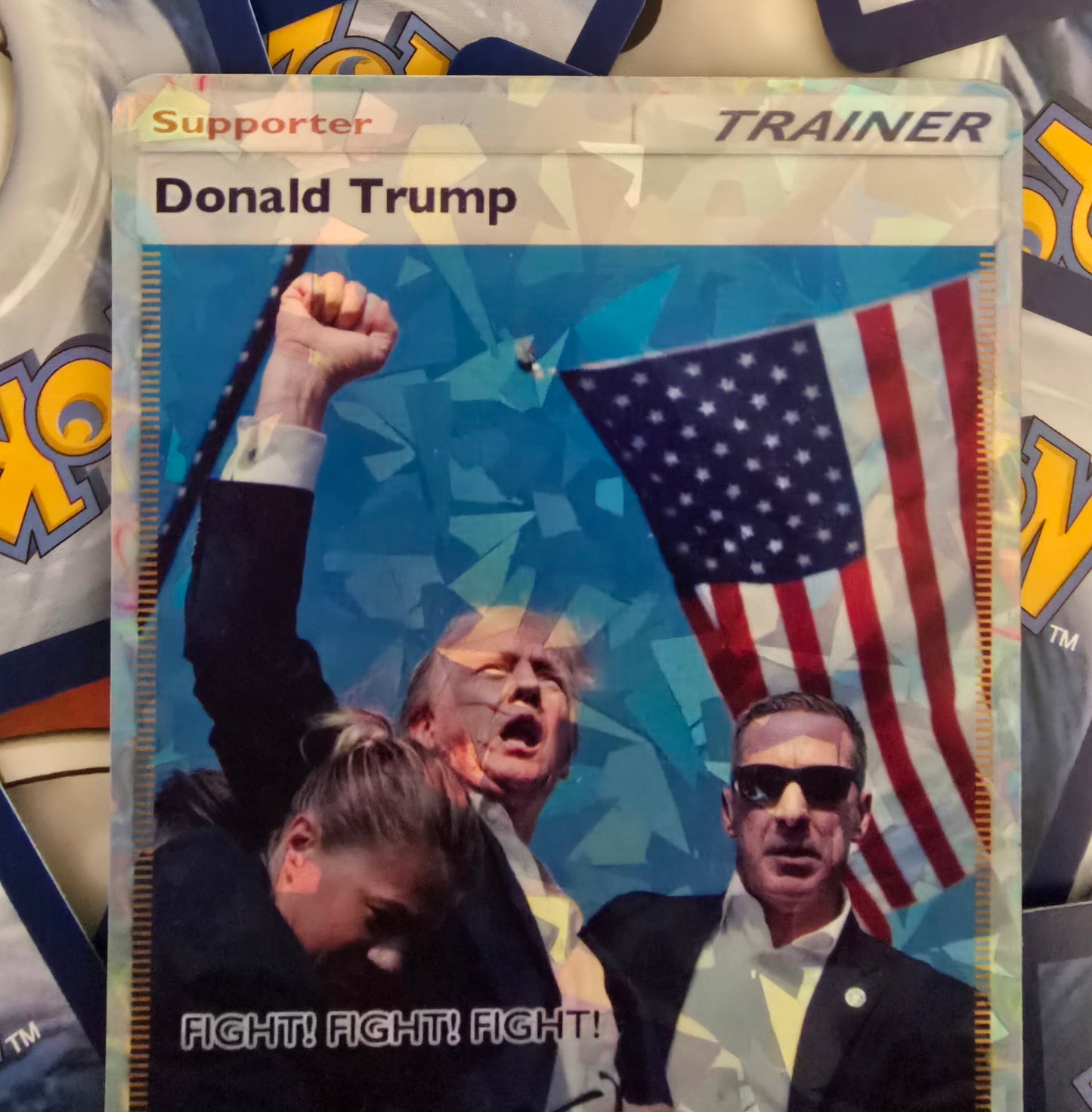 Donald Trump Earshot Trainer Pokemon Card