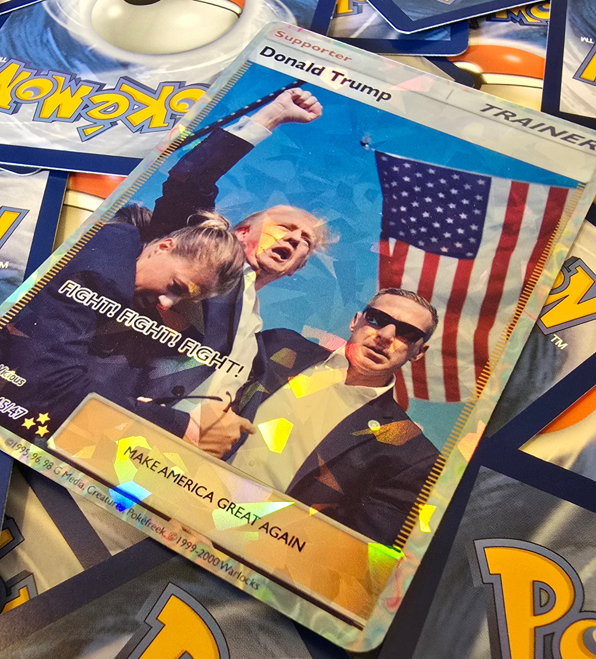 Donald Trump Earshot Trainer Pokemon Card