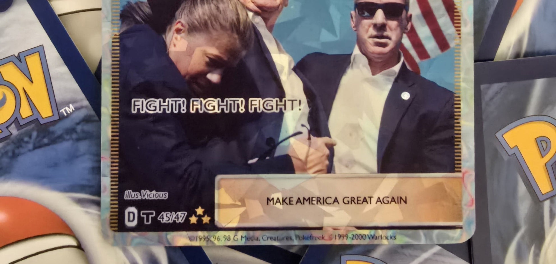 Donald Trump Earshot Trainer Pokemon Card