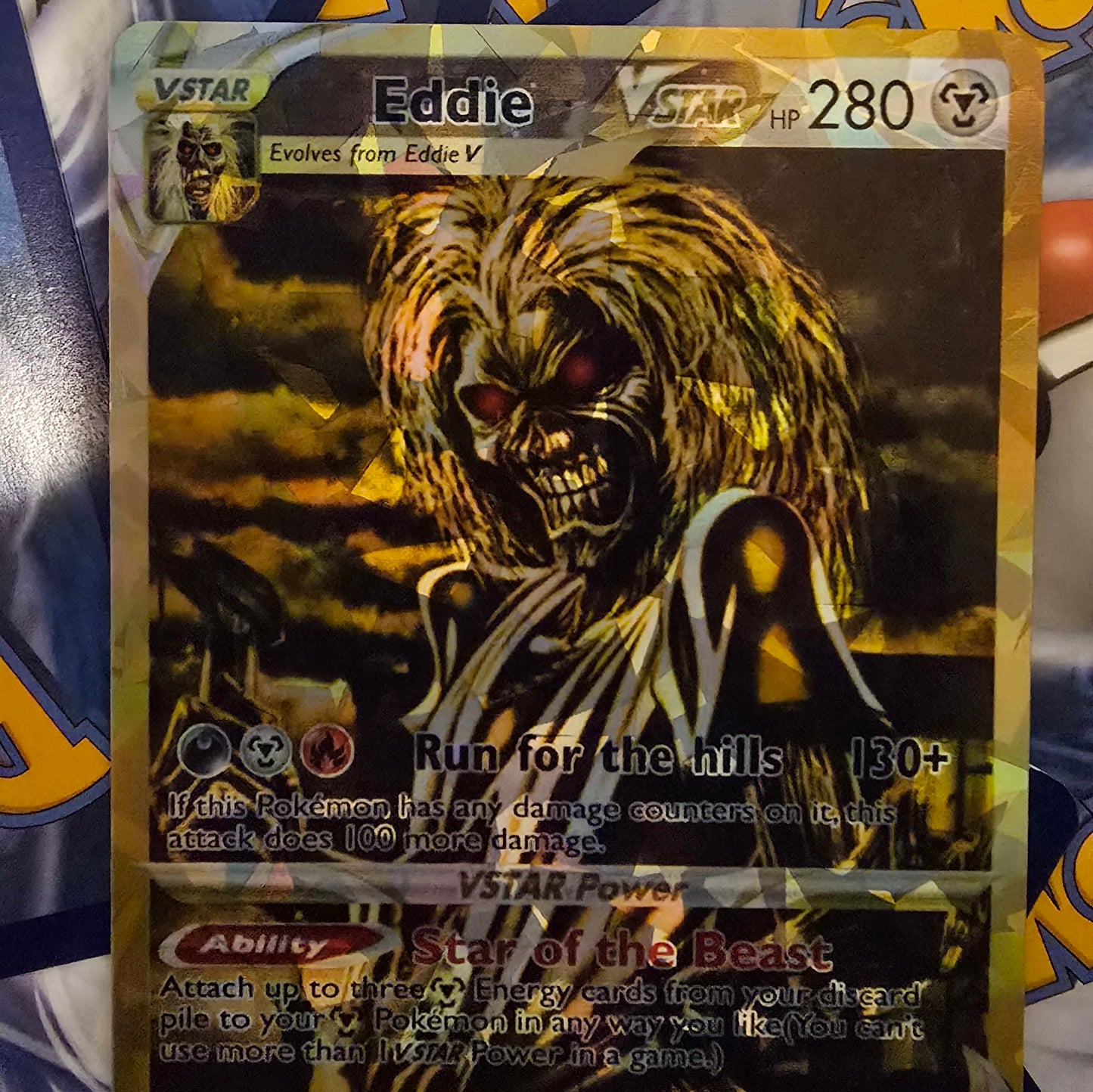 Eddie The Head Pokemon Card - Iron Maiden
