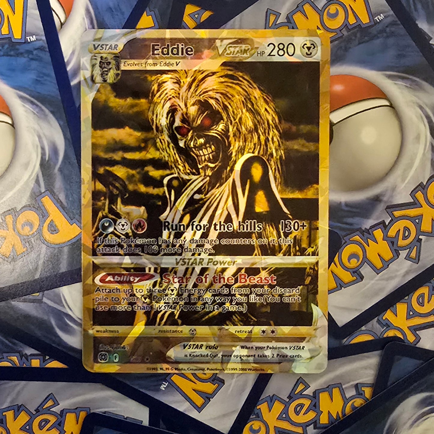Eddie The Head Pokemon Card - Iron Maiden