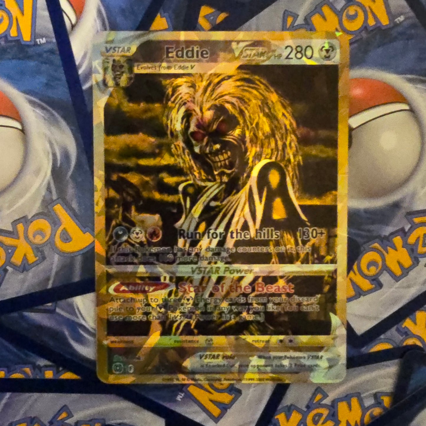 Eddie The Head Pokemon Card - Iron Maiden