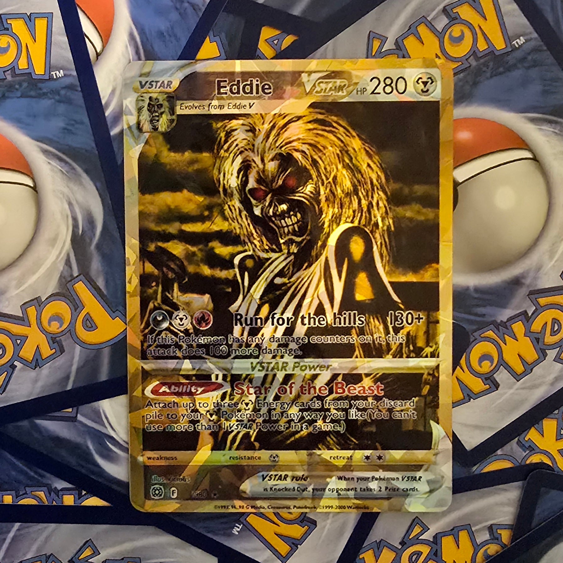 Eddie The Head Pokemon Card - Iron Maiden