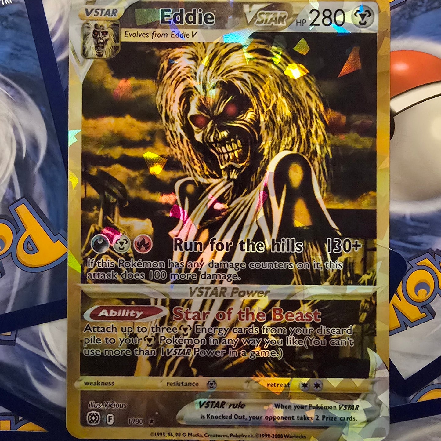 Eddie The Head Pokemon Card - Iron Maiden