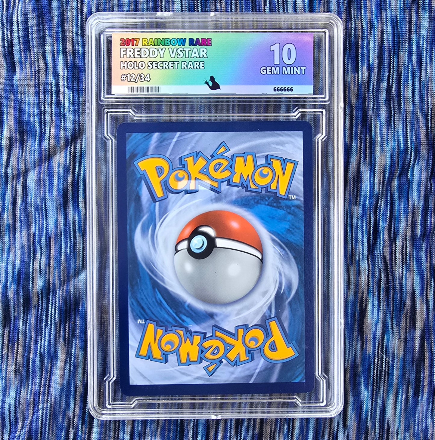 Freddy Krueger w/ Custom Slab Pokemon Card