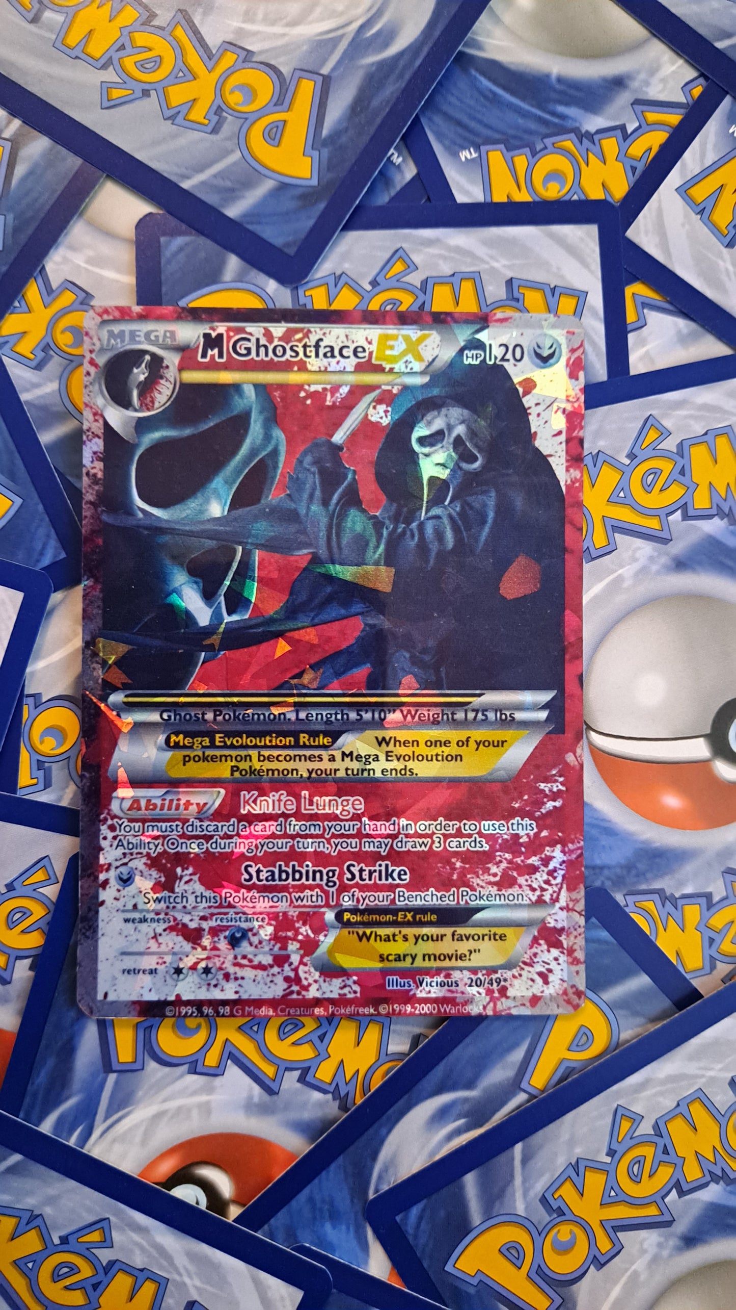 Ghost Face Pokemon Card - Scream