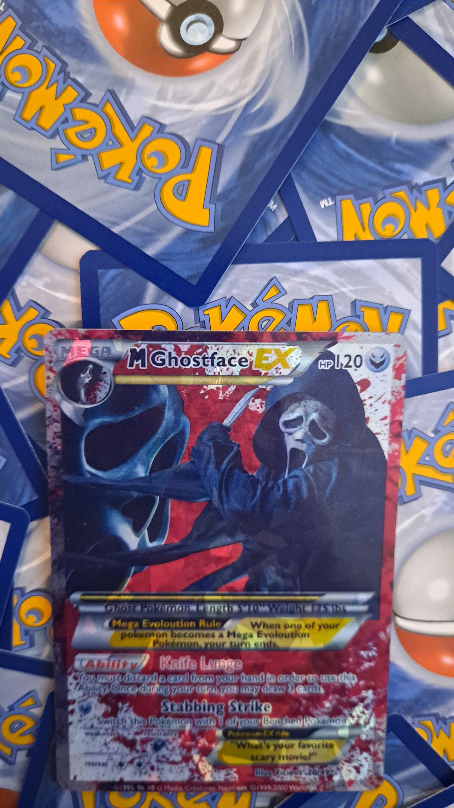 Ghost Face Pokemon Card - Scream