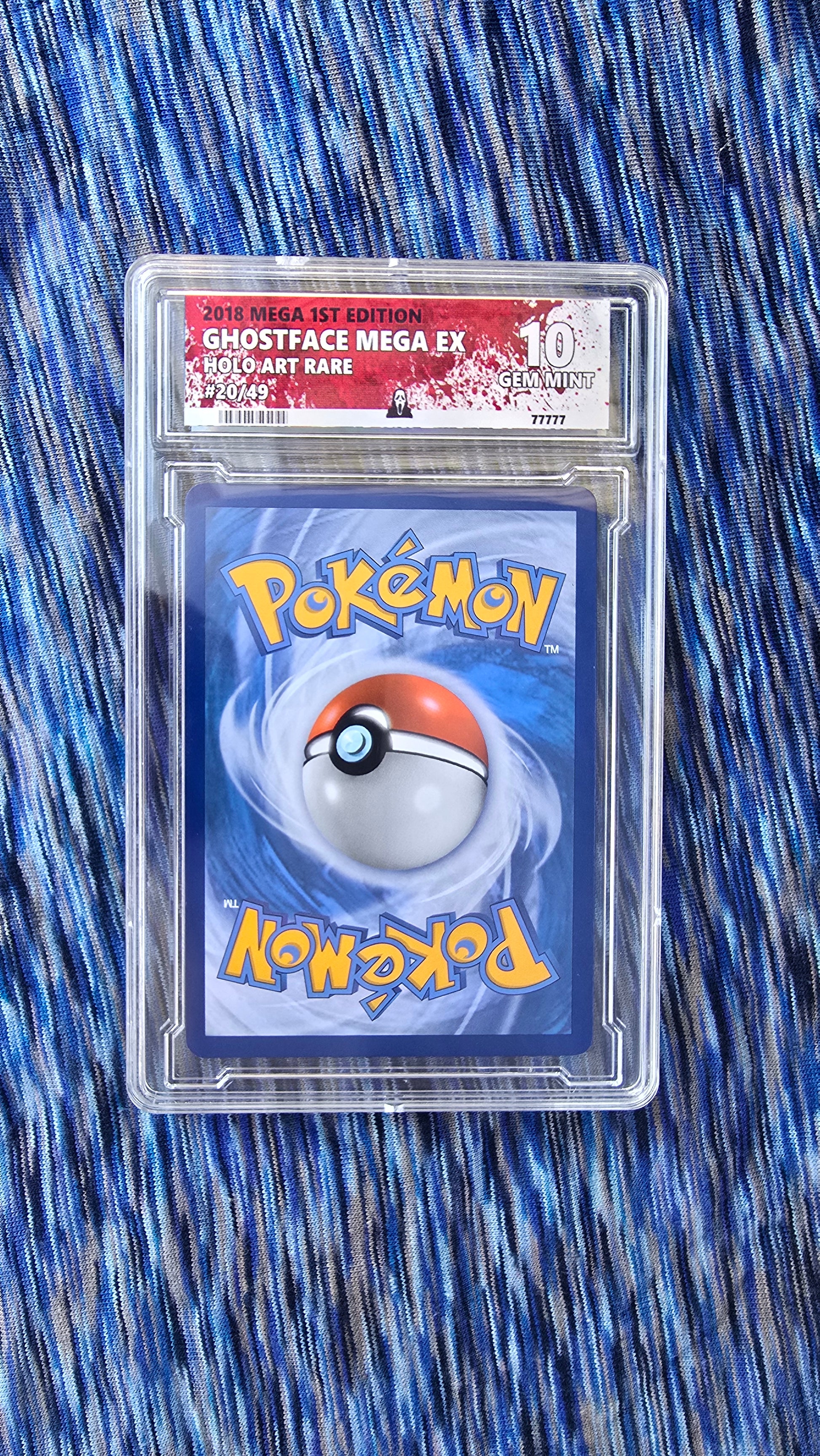 Ghost Face Pokemon Card - Scream - Custom Slab