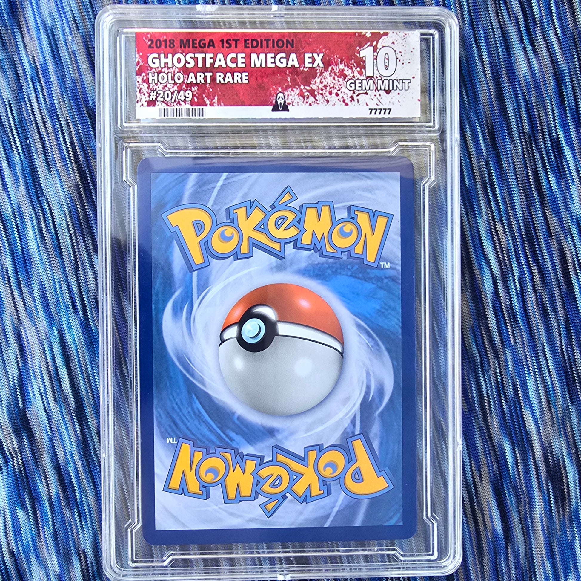 Ghost Face Pokemon Card - Scream - Custom Slab