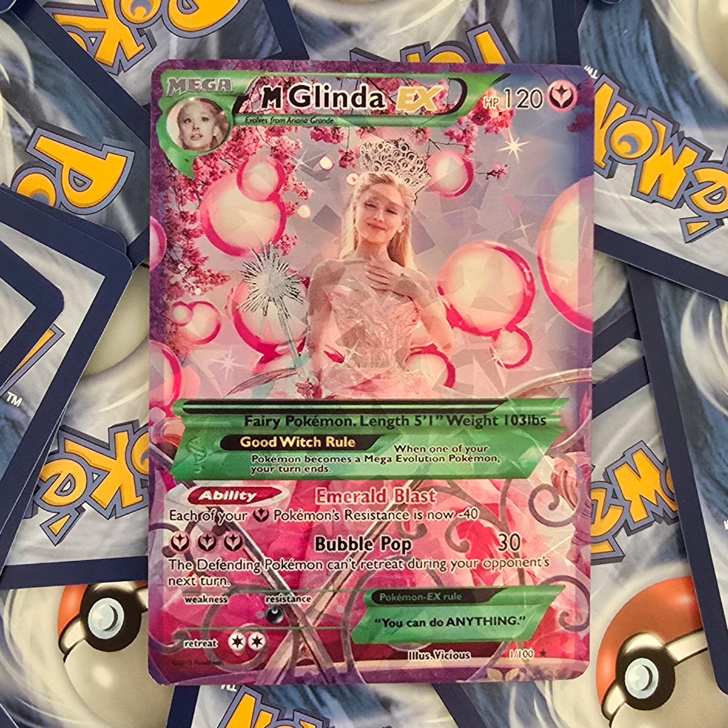 Glinda The Good Witch Pokemon Card - Wicked