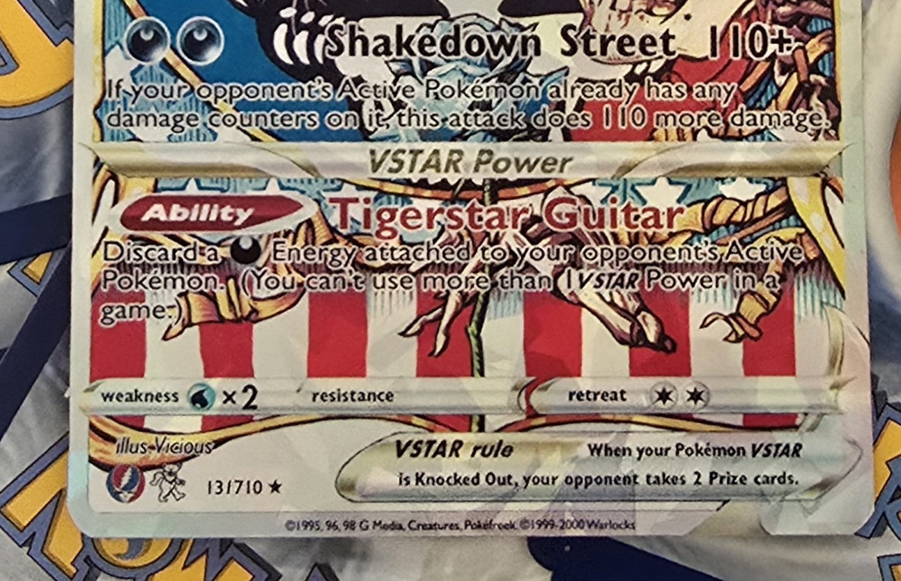 Grateful Dead Vstar Pokemon Card - Shakedown Street